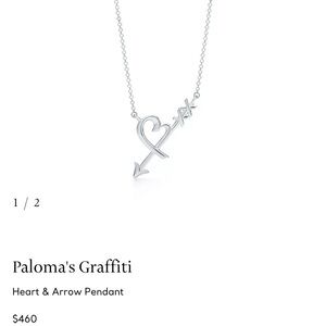 Silver Heart & Arrow Pendant
